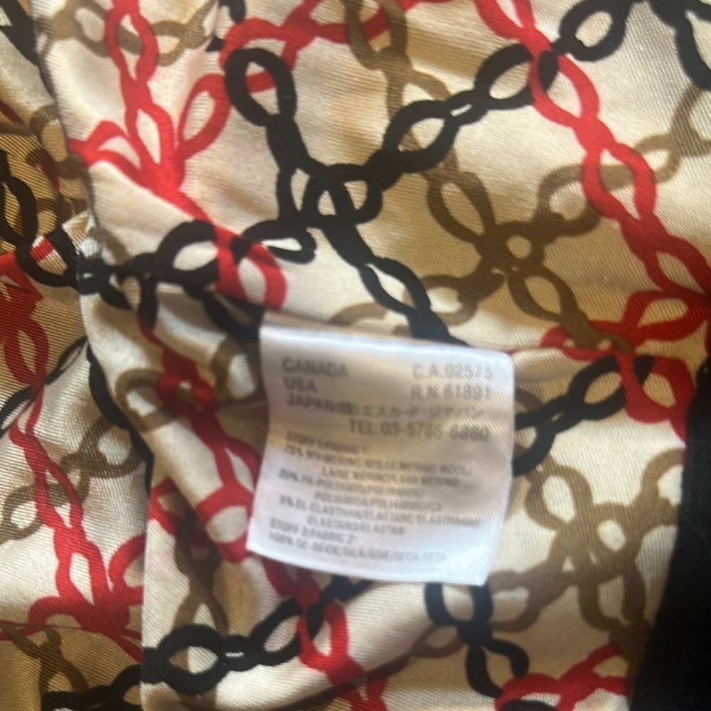 Escada Sport Black Button-Up Cardigan w inside chain design 75% merino wool sz M - Picture 14 of 14